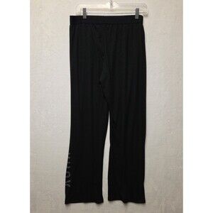 Juicy Couture Casual Lounge Pants Sleepwear Love Bling & Logo Sz L Black Soft